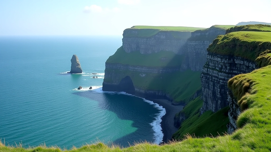 Cliffs of Moher with ocean view