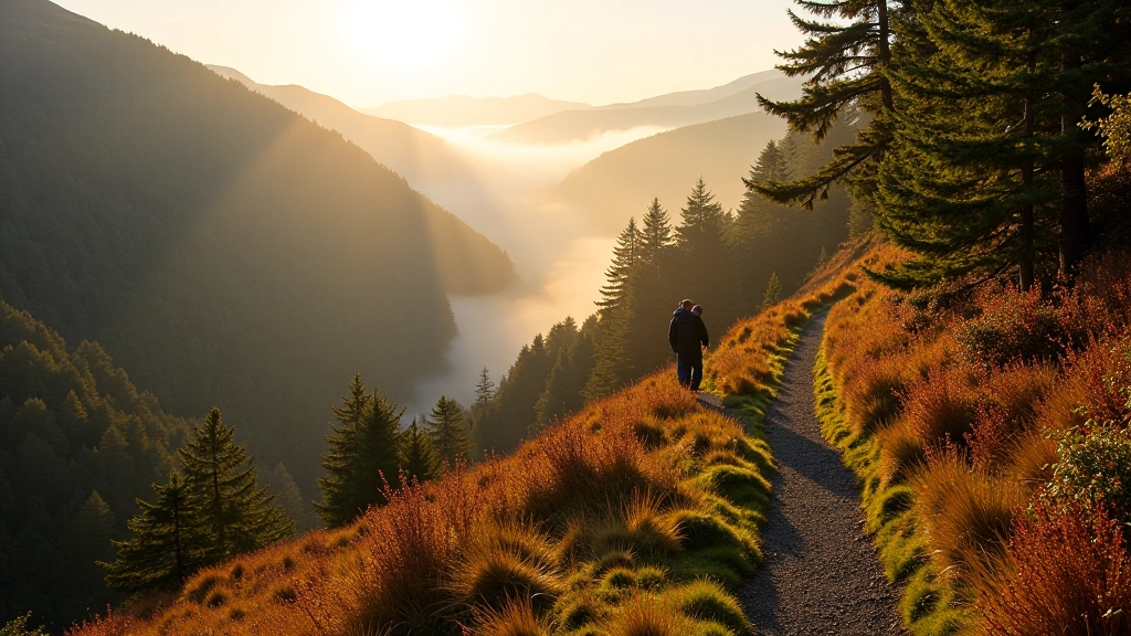 Wicklow Mountains landscape showing seasonal changes with green valleys and mountain scenery
